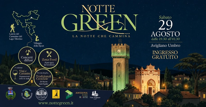immagine notizia (ptn) Avigliano Umbro, sabato la prima edizione della “Notte Green”